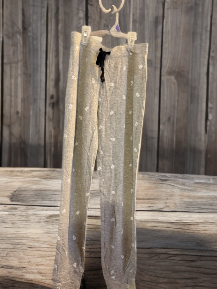 Unknown Pajamas Halloween XS Grey with white ghosts