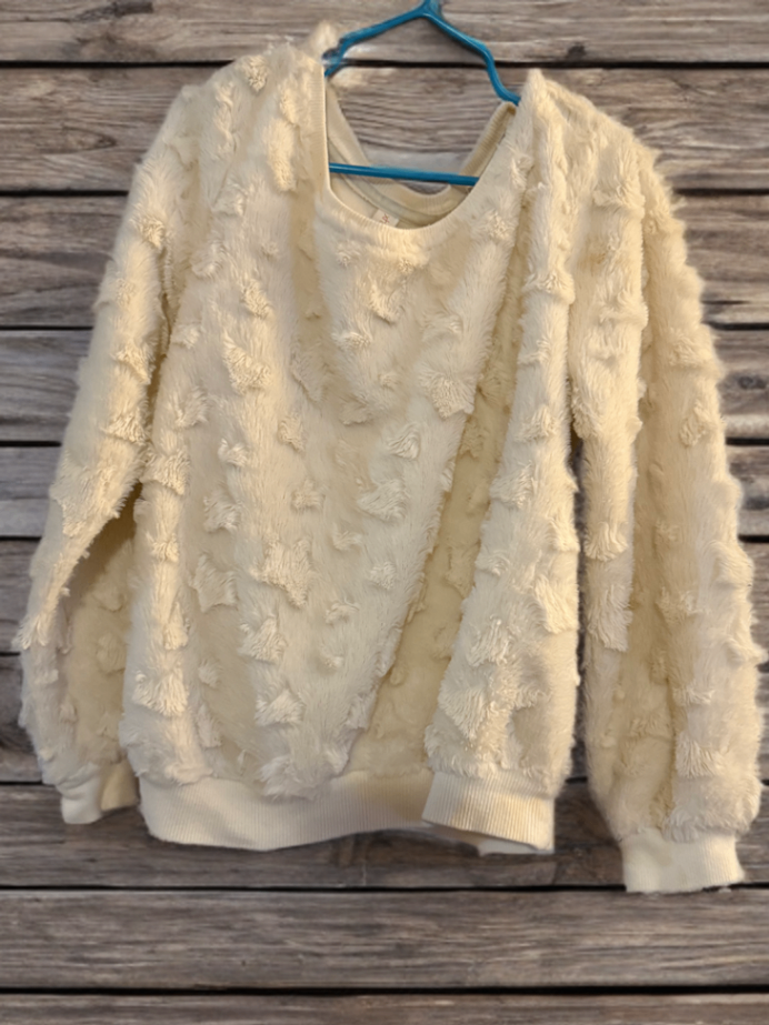 Cat & Jack Girls Pullover 7/8 Cream