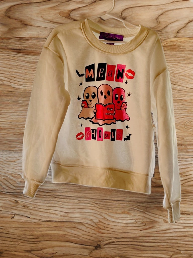 Sweatshirt girls M (8) Cream