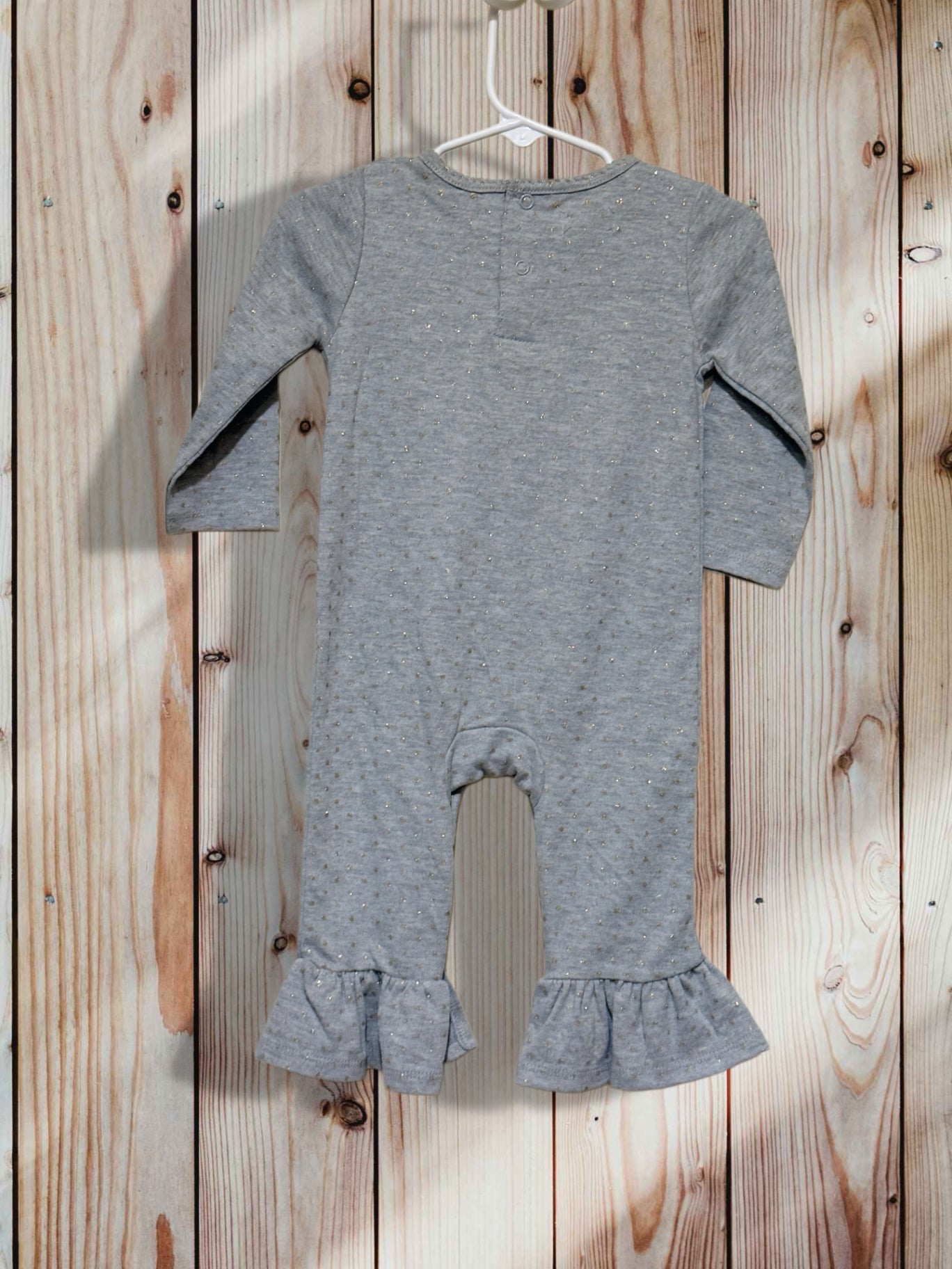 Mudpie Baby Romper 6-9 months Gray