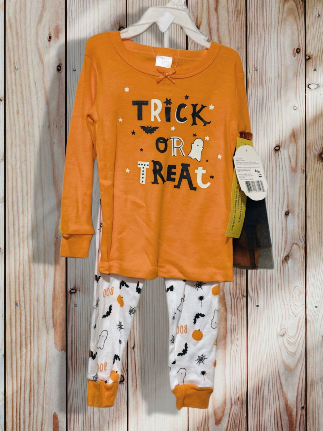 Unknown Pajamas 2T Orange and white