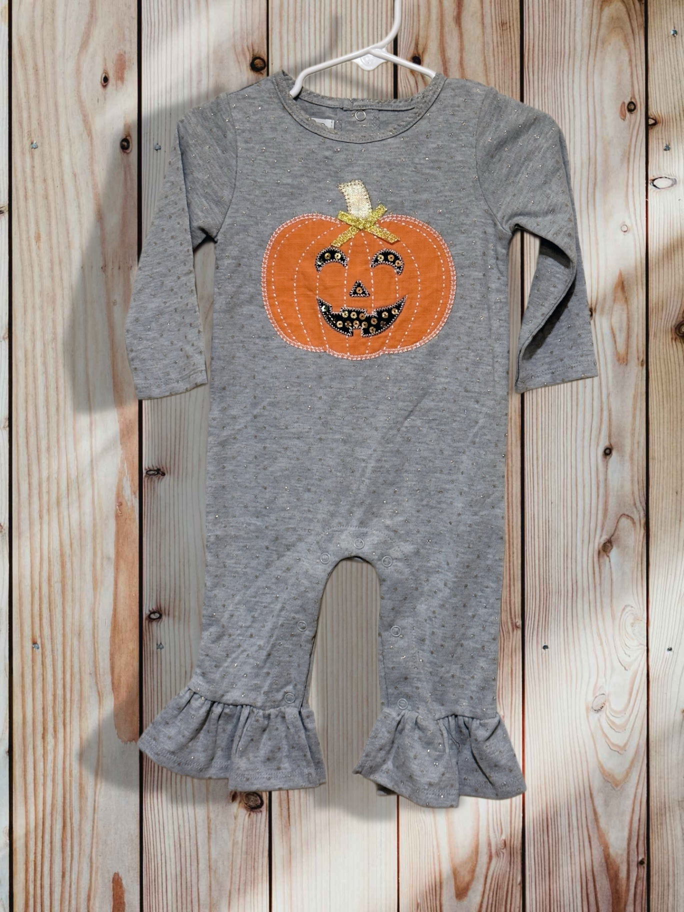 Mudpie Baby Romper 6-9 months Gray