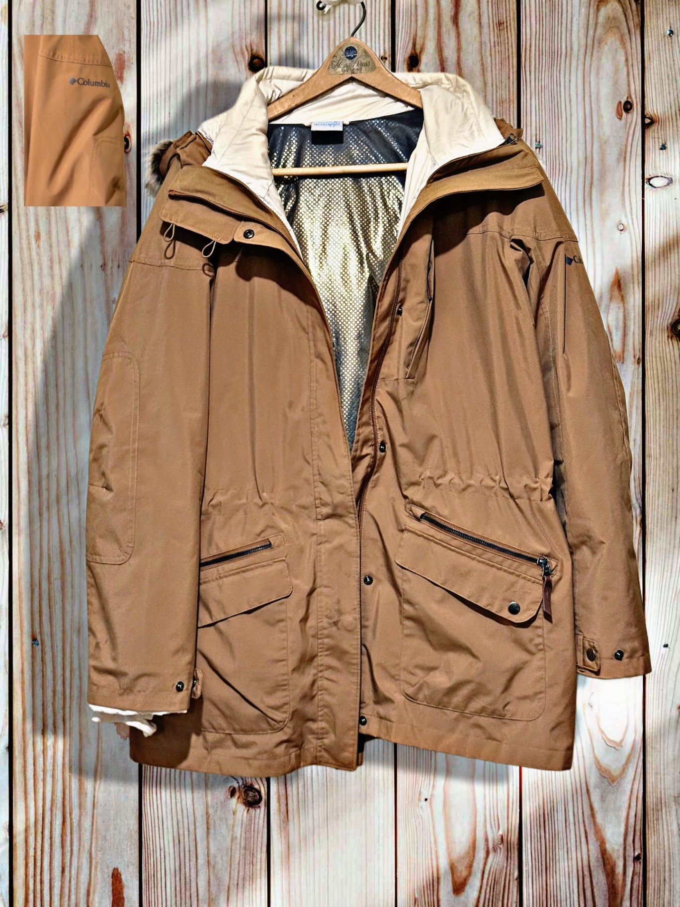 3-in-1 Columbia Jacket 2XL Beige