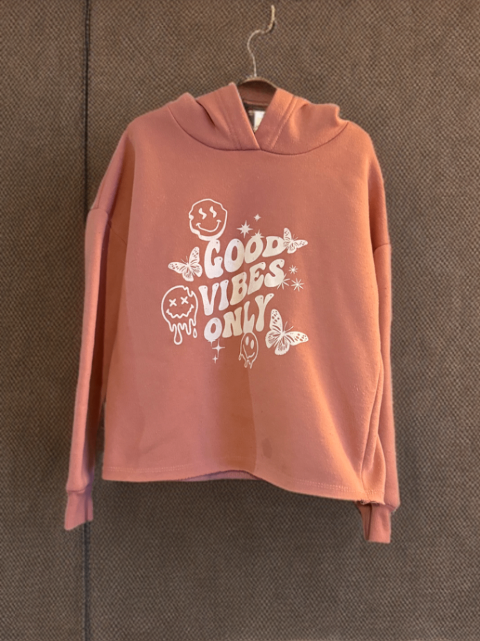 Unknown Girls Hoodie 7/8 Pink